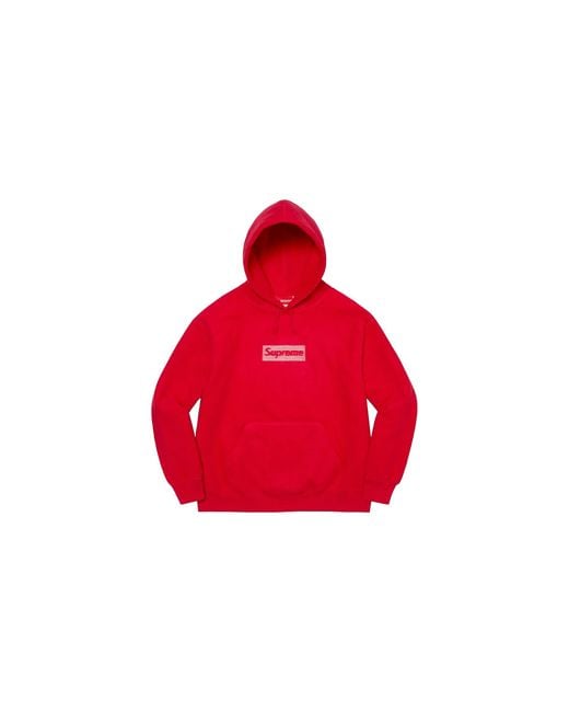 Supreme Red Inside Out Box Logo Hooded Sweatshirt "Ss23