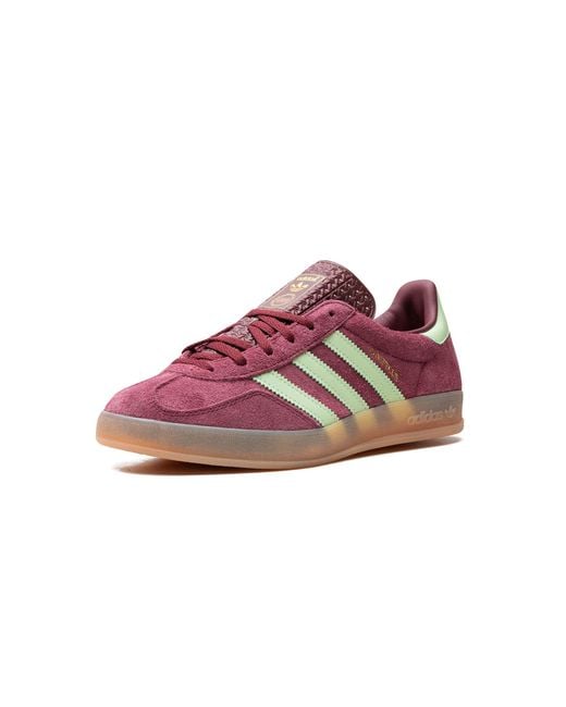 Adidas Purple Gazelle Indoor "shadow Red Semi Spark Green" Shoes for men