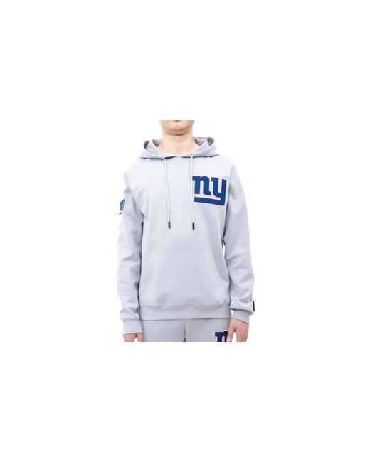 Pro Standard Black Nfl New York Giants Logo Blended Hoodie Fng540120 Gry" for men