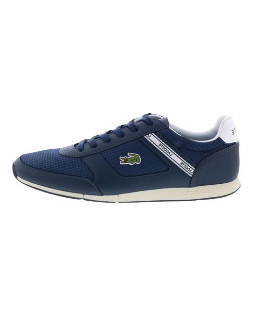 Lacoste Blue Menerva Sport Leather Sneakers 42Cma0015 092" for men