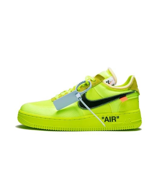 off white yellow air force 1