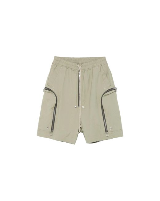 Rick Owens Black Bauhaus Bela Cargo Shorts "Celadon" Ru01E5392 Te 41" for men