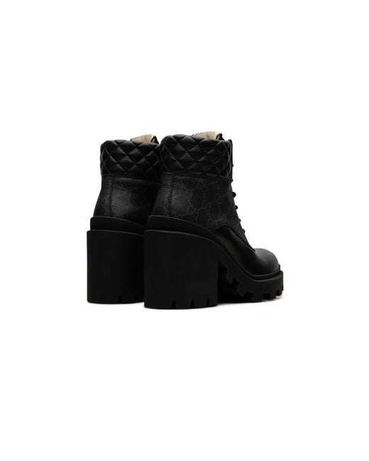 Gucci Black Gg Ankle Boot 659691 Uc810 1000"