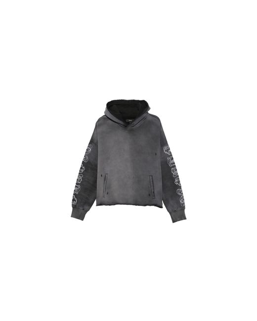 Purple Brand Black Heavyweight Fleece Hoodie M4104 Hfbg425" for men