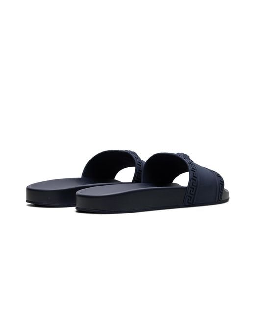 Versace Blue Palazzo Medusa Pool Slide Dsu5883 Dgo9G K83" for men