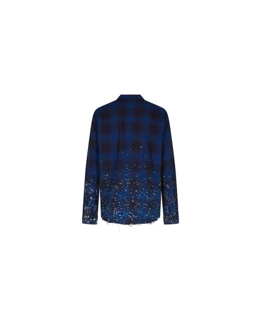 Amiri Blue Crystal Painter Flannel Msl053 420" for men