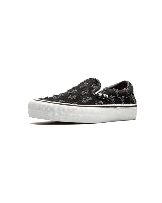 Vans Black Slip-On Pro "Supreme for men