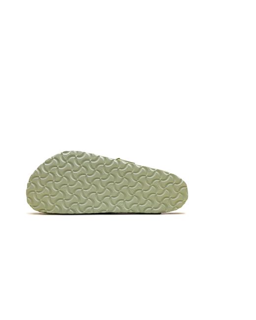 Birkenstock Black Boston Soft Footbed Suede Leather "Faded Lime for men