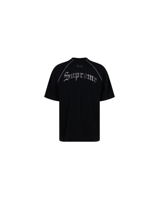 Supreme Black Coogi Raglan S/S Top "Ss23" Su99994"
