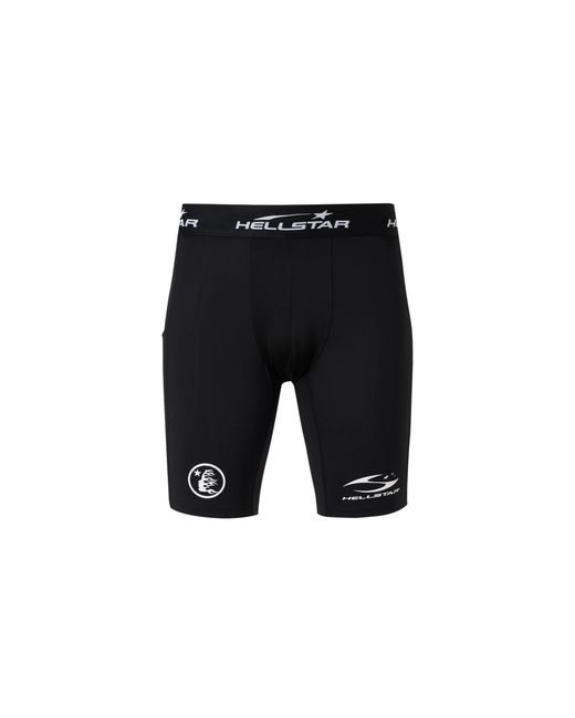 HELLSTAR Black Compression Shorts Hsr340" for men
