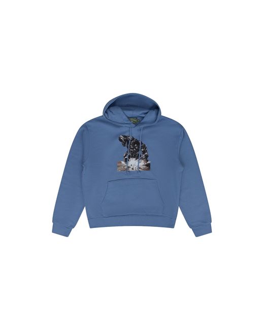 DENIM TEARS Blue Srca Graphic 3 Hoodie Dt707" for men