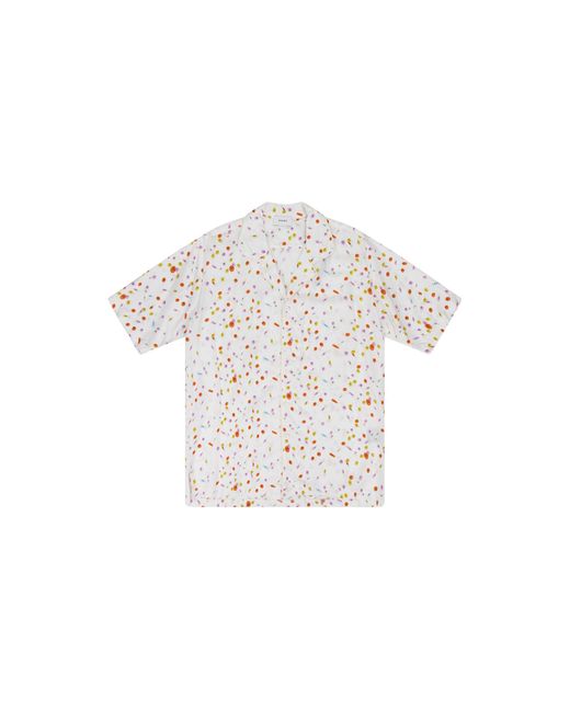 Rhude Black Pill Collared Shirt Rhdmtps0178 Whit" for men
