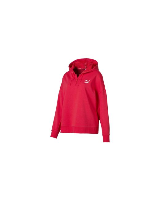 PUMA Red Xtg Halfzip Hoodie "Hibiscus" 578019 13"