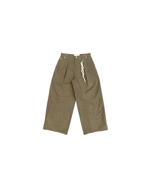 Song For The Mute Green Super Baggy Pants "Cotton Tent for men