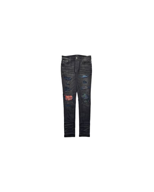 Amiri Black Mx1 Vintage T-Shirt Animation Patch Jeans "Aged" S0M01160Sd Abl" for men