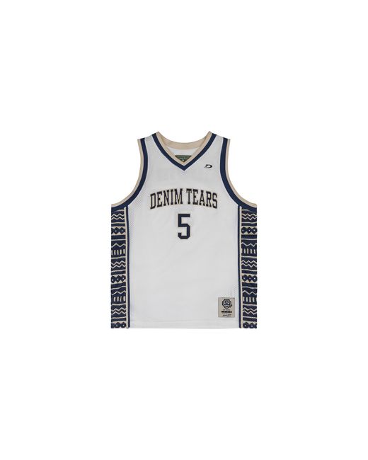 DENIM TEARS Black 5Q Game Jersey Dt833" for men