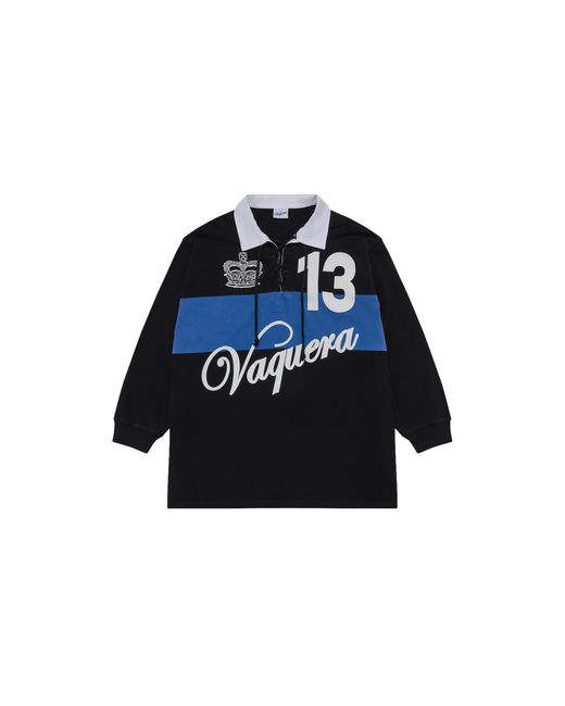 VAQUERA Blue Rugby Shirt Vaq11T003" for men