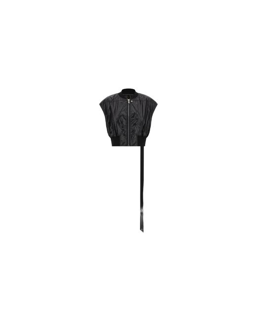 Rick Owens Black Bomber Senza Maniche Tatlin Bomber Jacket Ds01F4717 Nps 09"