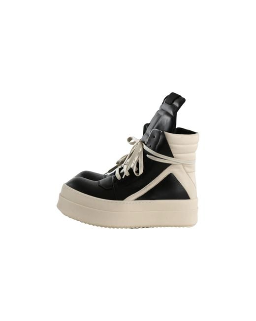 Rick Owens Black Mega Bumper Geobasket High Milk" Ru02F4868 Lco 911" for men