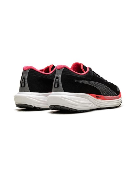 PUMA Black Deviate Nitro 2 Fire Orchid" 376855 17"