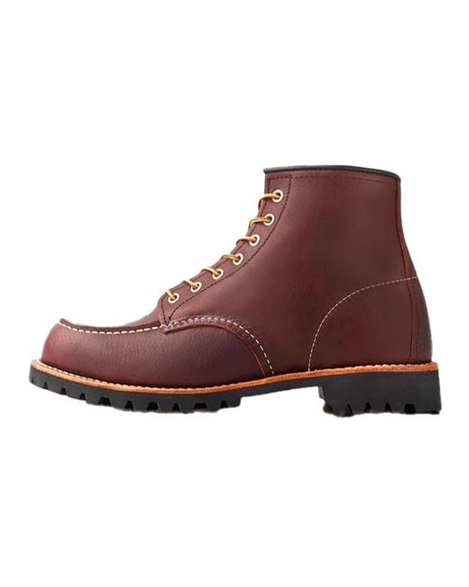 Red Wing Brown Roughneck "Briar Oil Slick" 8146" for men