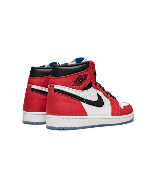 Nike Red Air 1 Retro High Og "Spider- Origin Story" 555088 602" for men