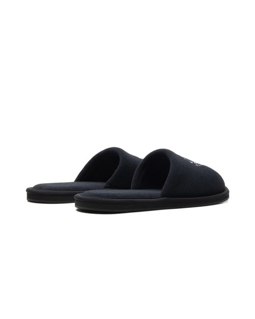 Chrome Hearts Black Embroidered Horseshoe Hotel Slippers Chrm1480" for men