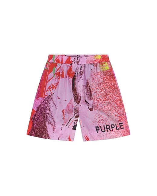 Purple Brand Pink Lyocell Pull-On Shorts P537 Lprh225" for men