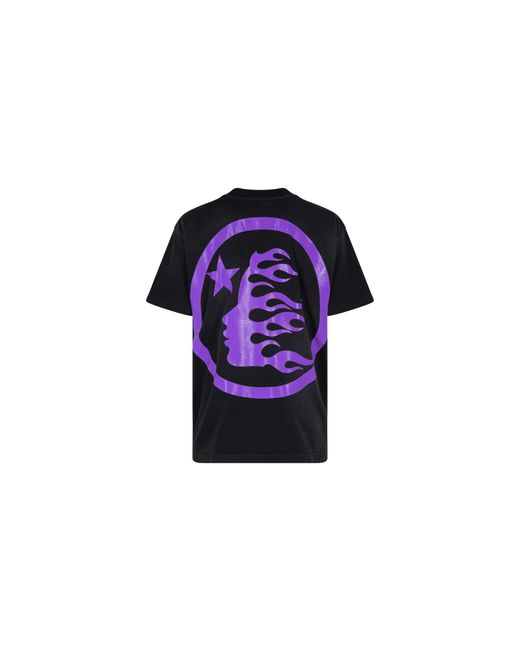 HELLSTAR Black Sport Logo Gel T-Shirt Hs01Scc001 Pur" for men
