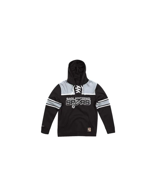 Mitchell & Ness Black Nfl Hockey Fleece Hoodie "San Antonio Spurs for men