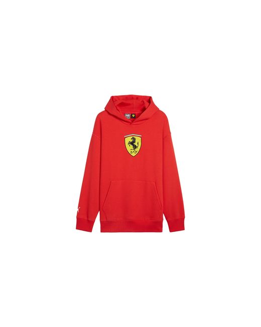 PUMA Red Ferrari Race Big Shield Hoodie 627054 02" for men