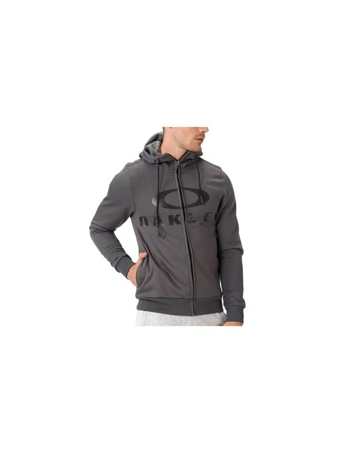 Oakley Black Bark Full Zip Hoodie "Forged Iron" 461643 24J" for men