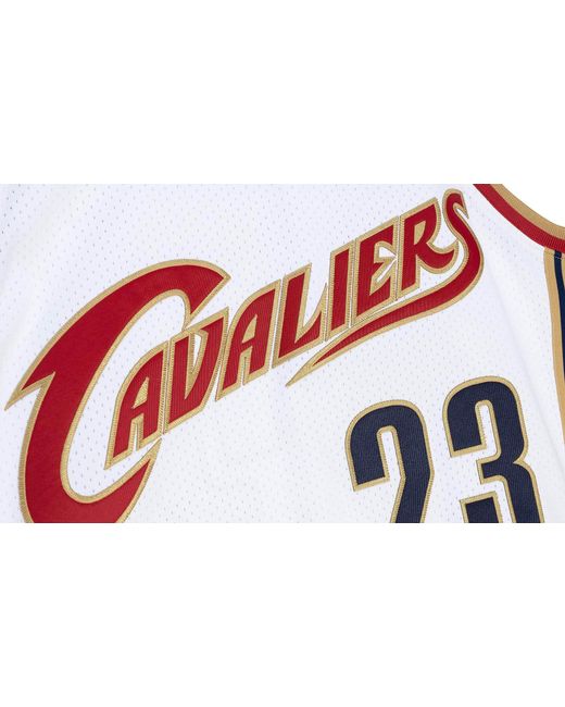 Mitchell & Ness Black Authentic Jersey "Nba Cleveland Cavaliers 03 Lebron James" Ajy4Cp19125 Ccawhit03Lja" for men