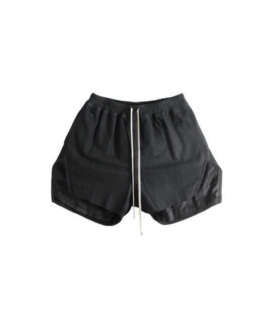 Rick Owens Black Leather Rick's Boxers Ru02F4388 Lbs 09" for men