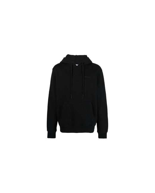 Off-White c/o Virgil Abloh Black Diag Tab Slim Hoodie Ombb097C99Fle0051010" for men