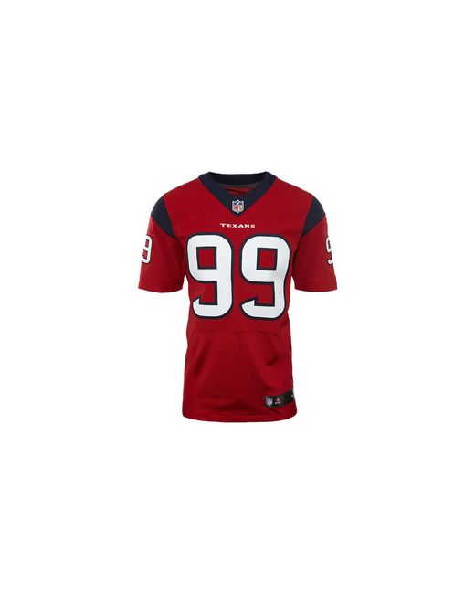Nike Red J.J. Watt Houston Texans Elite Jersey "Home 479147 691" for men