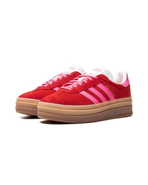 Adidas Gazelle Bold "collegiate Red Lucid Pink" Shoes