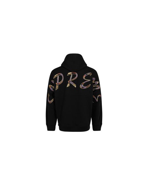 Supreme Black Beaded Hoodie "Ss22" Su12384"