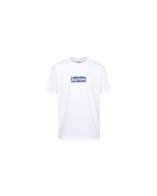 Supreme Black Bandana Box Logo T-Shirt "Fw19" Su8604"