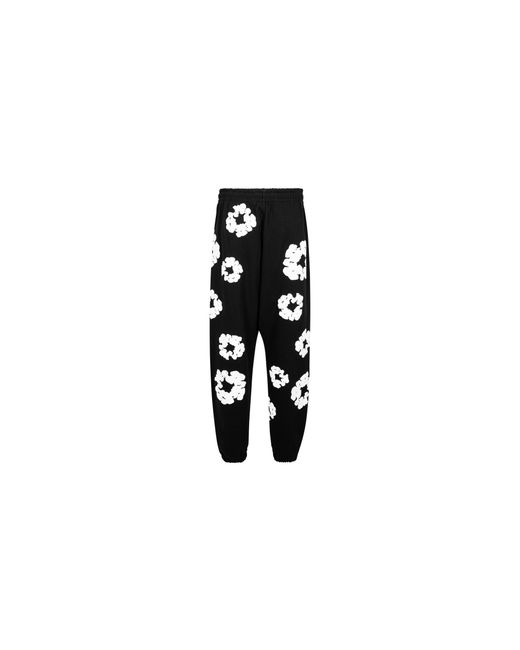 DENIM TEARS Black Cotton Wreath Sweatpants Dt25" for men