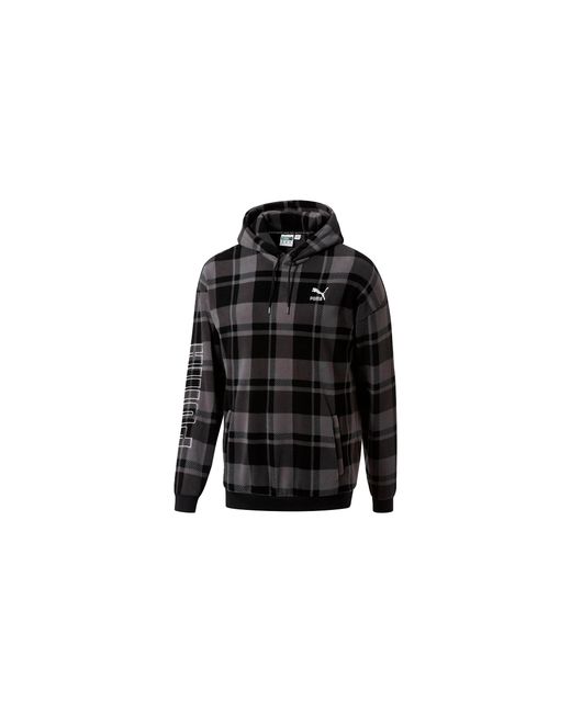 PUMA Black Check Polar Hoody 578984 01" for men