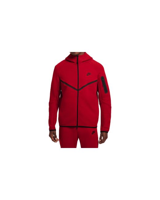 Nike Red Sportswear Tech Fleece Windrunner Full-Zip Hoodie "Gym/ Hv0949 687" for men