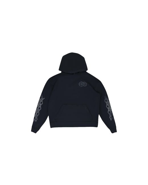 Rhude Blue Who Are You Pullover Hoodie Rhd Mhds 1964 Blk" for men