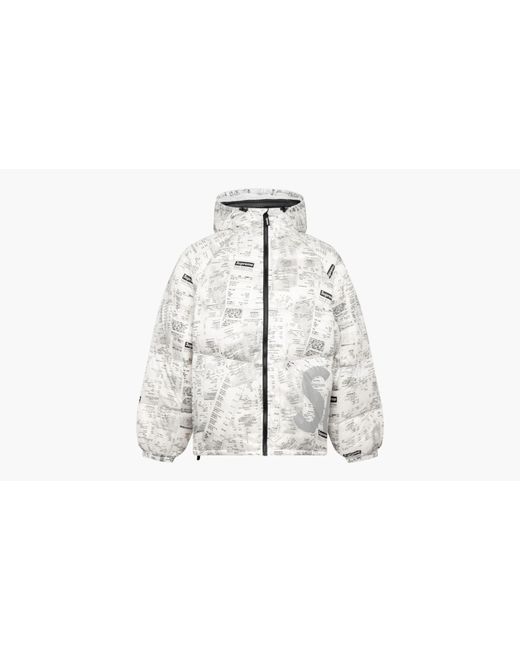 Supreme White Hooded Down Jacket "fw 20" for men