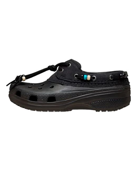 CROCSTM Black Classic Luxe Boat Shoe "Dark Cocoa" 213435 2Me" for men