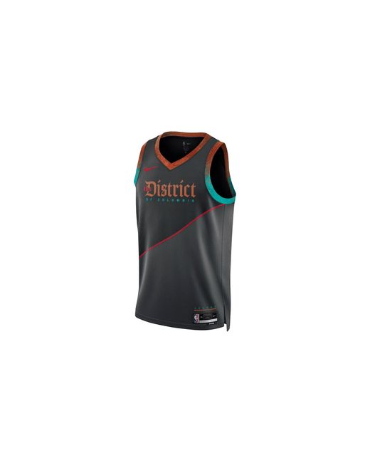 Nike Black Nba Washington Wizards City Edition Swingman Jersey 23 Dx8552 010" for men
