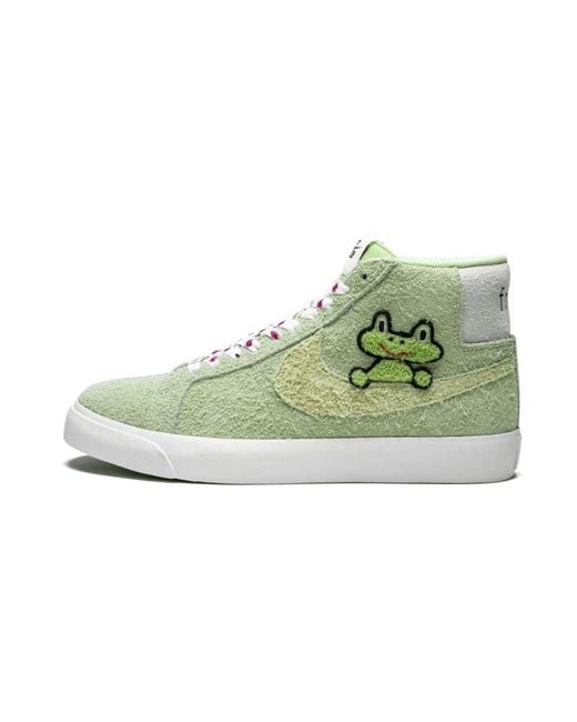 Nike Green Sb Zoom Blazer Mid Qs "Frog Skateboards" Shoes