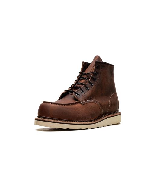 Red Wing Brown 6 Inch Work Boot "Copper" 1907" for men