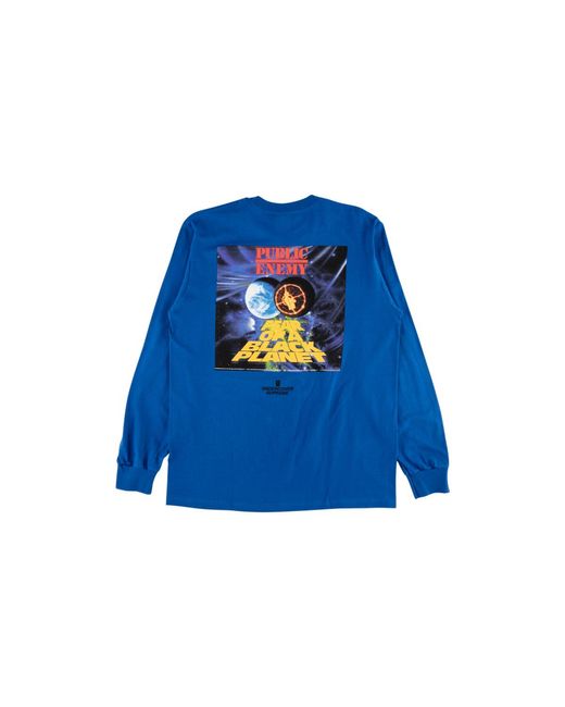 Supreme Blue Udc Public Enemy Counterattack L/S T-Shirt "Ss18" Su4022"