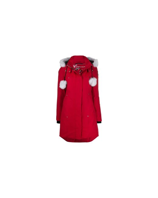 Moose Knuckles Red Classic Core Fur Parka Mk2003Lp 704"